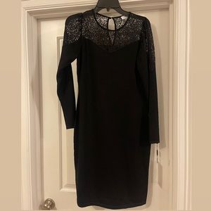 Medium Calvin Klein Dress with Lace Arms- never worn with tags